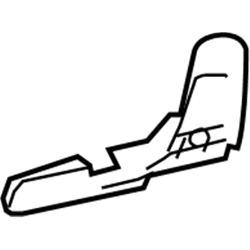 Toyota 71825-42010-B0 Moulding, Rear Seat Cushion, RH
