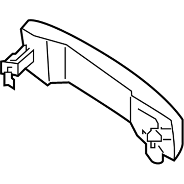 Nissan 82640-EZ91A Lock Hardware-Rear Door-Handle Outside