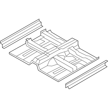 Kia 651001D200 Panel Complete-Front Floor