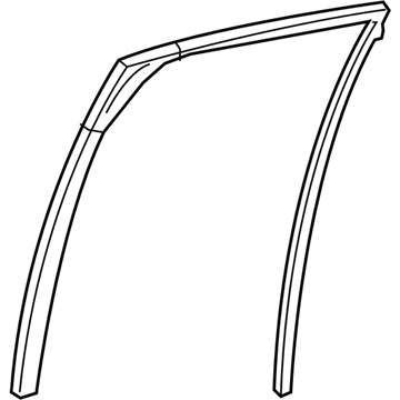 Lexus 68142-76020 Run, RR Door Glass