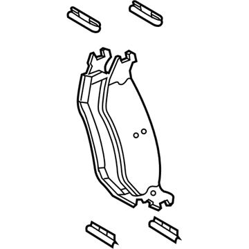 Mopar 68412364AC Rear Disc Brake Pad Kit