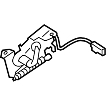 BMW 51-23-7-242-548 Hood Lock