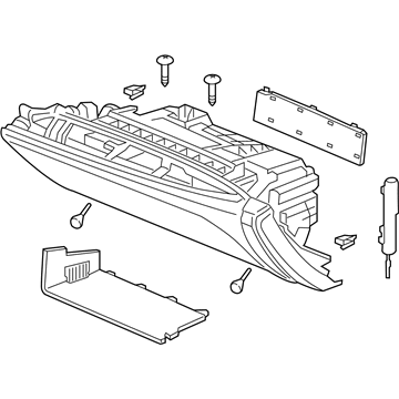 Acura 77510-TY2-A04ZK Box Assembly, Glove (Light Jewel Gray)