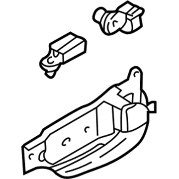 Kia 0K53A58330GE Door Inside Handle Assembly, Right