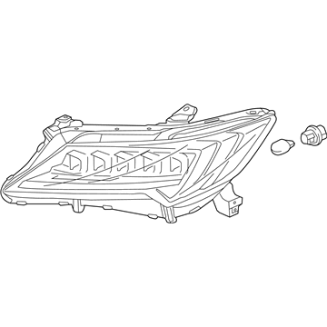 Acura 33150-TX6-A51 Left Headlight