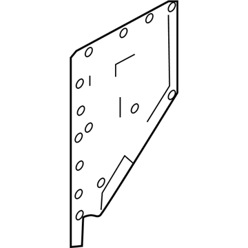 Infiniti 76667-5CA2A Reinforce-Rear Pillar, Inner LH