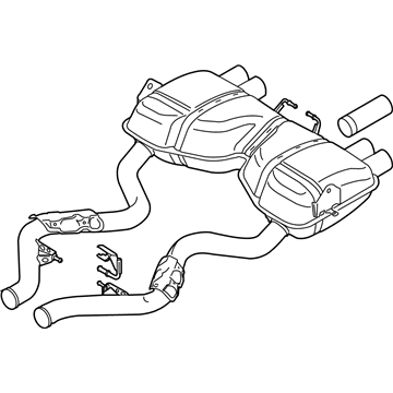 BMW 18-10-7-840-790 Rear Muffler