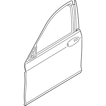 BMW 41-51-7-423-699 Front Left Door, Aluminium