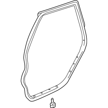 GM 19184154 Weatherstrip, Rear Side Door