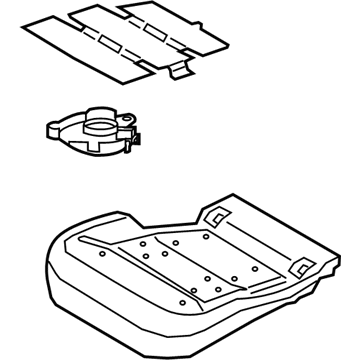 Ford LC5Z-7863840-B PAD - REAR SEAT CUSHION