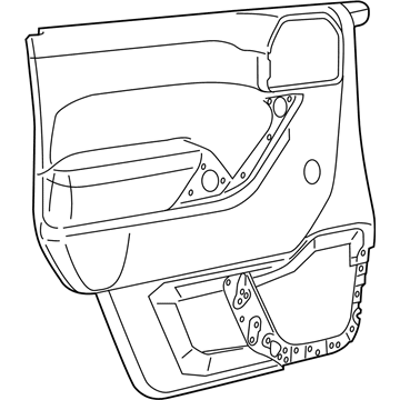 Mopar 1QJ28DX9AF Panel-Front Door Trim