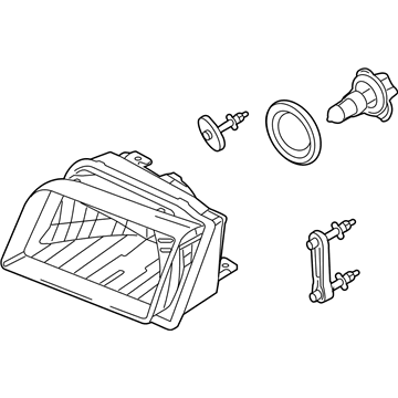 Ford 6W3Z-13008-AC Composite Headlamp