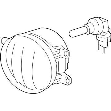 Lexus 81210-0E050 Lamp Assembly, Fog, RH