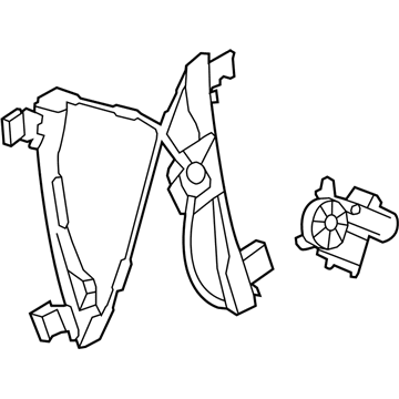 GM 13260130 Front Side Door Window Regulator Assembly