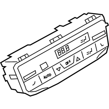 BMW 61-31-9-493-012 CLIMATE CONTROL PANEL, REAR