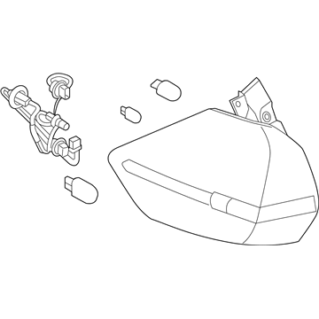 Nissan 26550-4BA0A Combination Lamp Assy-Rear, RH