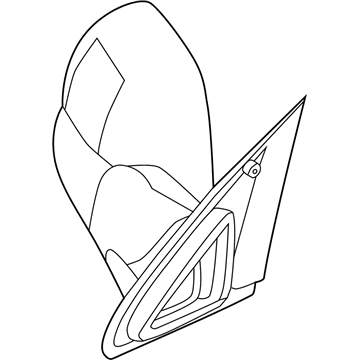 Mopar 55077438AJ Passengers Manual Side Tow Mirror