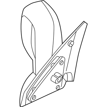 Mopar 55077925AD Driver Side Mirror Outside Rear View