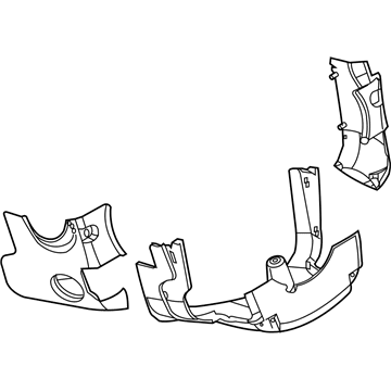 Infiniti 48470-JK61B Cover Set-Steering Column