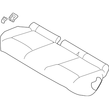 Nissan 88300-6MA0A Cushion Assy-Rear Seat