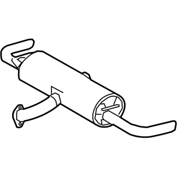 Lexus 17440-0P120 Exhaust Tail Pipe Assembly, No.2