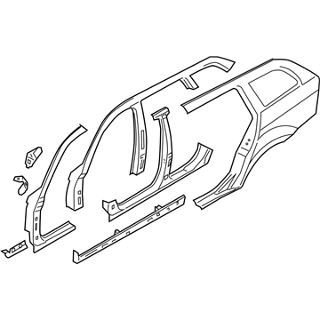 BMW 41-21-7-277-337 Side Frame, Exterior, Left