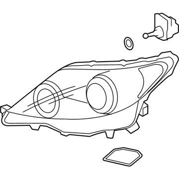 Lexus 81185-50320 Headlamp Unit With Gas, Left