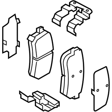 Hyundai 58302-3XA30 Rear Disc Brake Pad Kit