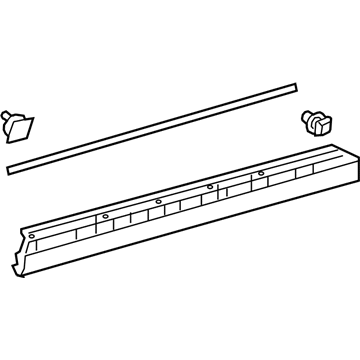 Lexus 75073-78010 MOULDING Sub-Assembly, Front