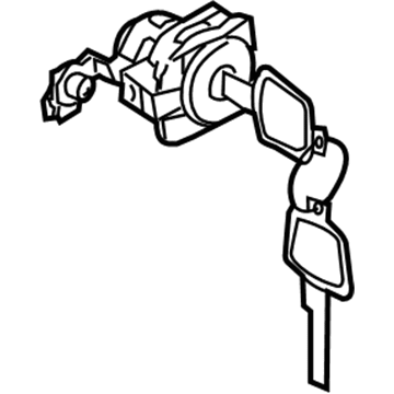 Infiniti H0601-1BA0A Cylinder Set-Door Lock, LH