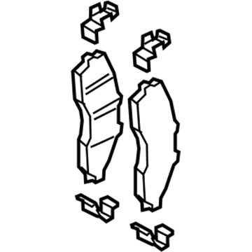 Ford DC3Z-2200-D Rear Pads