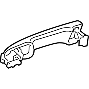 Lexus 69210-0E060-E0 Rear Door Outside Handle Assembly, Right