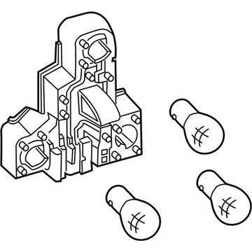 BMW 63-21-3-418-440 Bulb Socket, Right