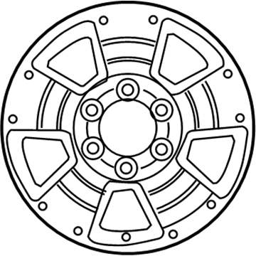 Toyota 42611-35281 Wheel, Alloy