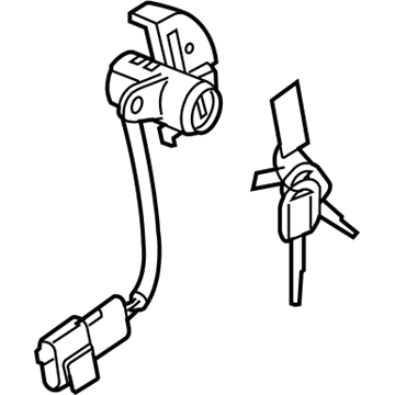 Kia 819701GA00 Front Door Key Sub Set, Left