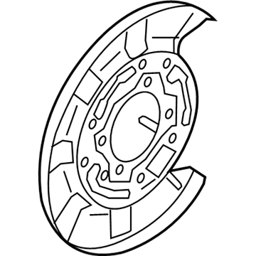 Kia 58252J5050 Brake Plate Assembly, Right