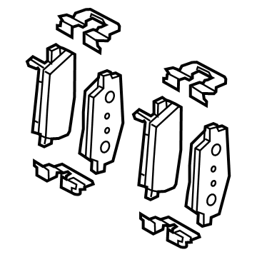 Kia 58302J5A00 Pad Kit-Rear Disc Brake