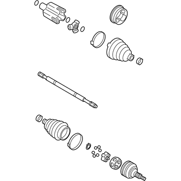 GM 23423789 Front Driver Side Half-Shaft Assembly