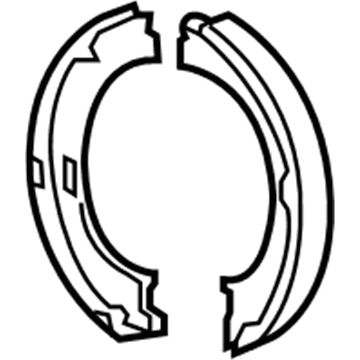 Mopar 4560176AA Parking Brake Shoe And Lining Kit