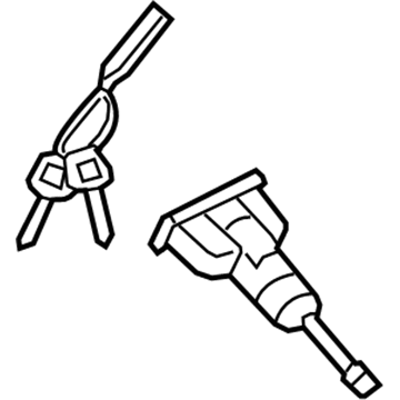 Hyundai 81970-G3A00 Door Key Sub Set, Left