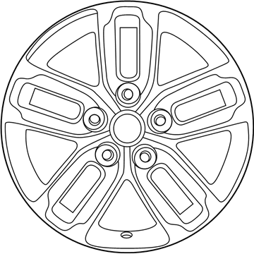 Kia 529602T100 Wheel Hub Cap Assembly