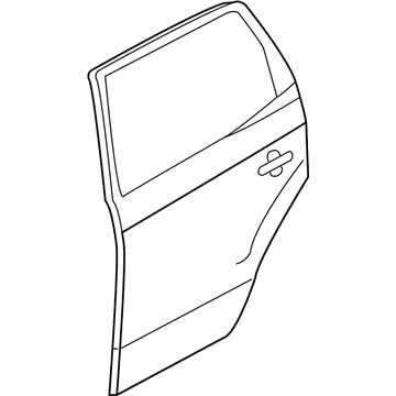 Hyundai 77004-2E020 Panel Assembly-Rear Door, RH