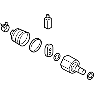 Hyundai 49535-1R001 Joint Kit-Front Axle Differential Side RH