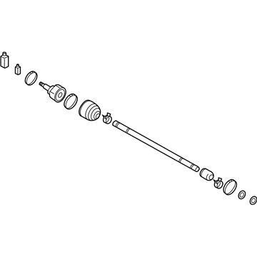 Hyundai 49526-1R001 Joint & Shaft Kit-Front Axle W