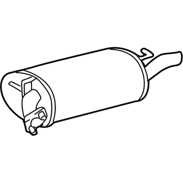 Toyota 17430-03192 Muffler W/Tailpipe