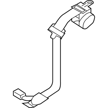 Nissan 88843-ZX28A Rear Buckle Belt Assembly, Center