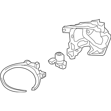 Hyundai 92201-2B500 Front Driver Side Fog Light Assembly