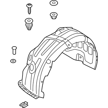 Kia 86811A8000 Guard Assembly-Front Wheel