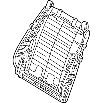 BMW 52-10-8-200-321 Backrest Frame