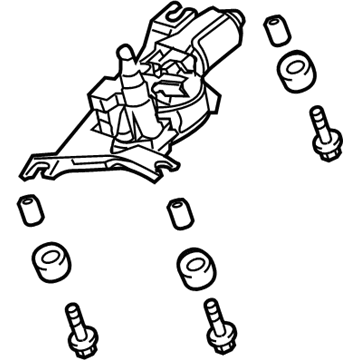 Honda 76710-TP6-A01 Motor, Rear Windshield Wiper
